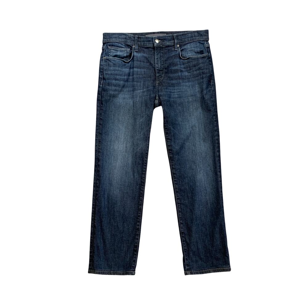 Joes Jeans Mens 32 Blue Classic Straight Mid Rise Stretch Caleb Dark Wash